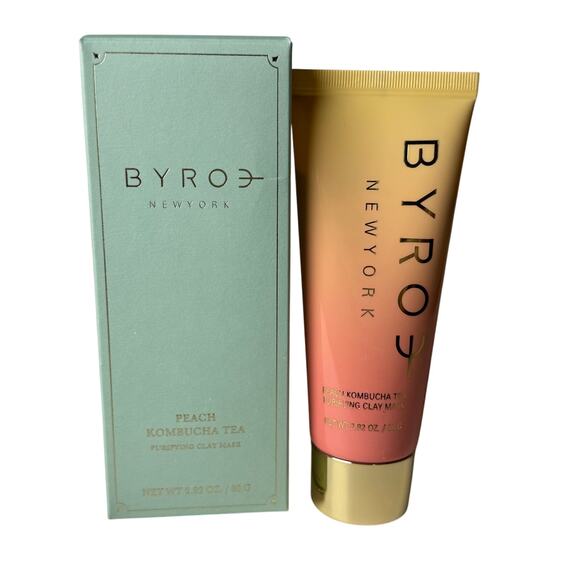 Byroe Peach Kombucha Tea Purifying‎ Clay Mask 2.82 oz New in Box - Picture 1 of 7